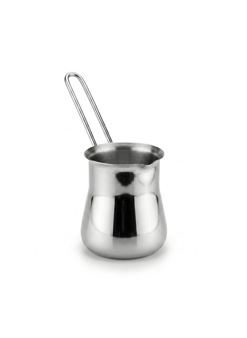 Stainless Steel Coffee Pot, Turkish Coffee Maker, Hot Beverage Boiler - Silver - Image 1