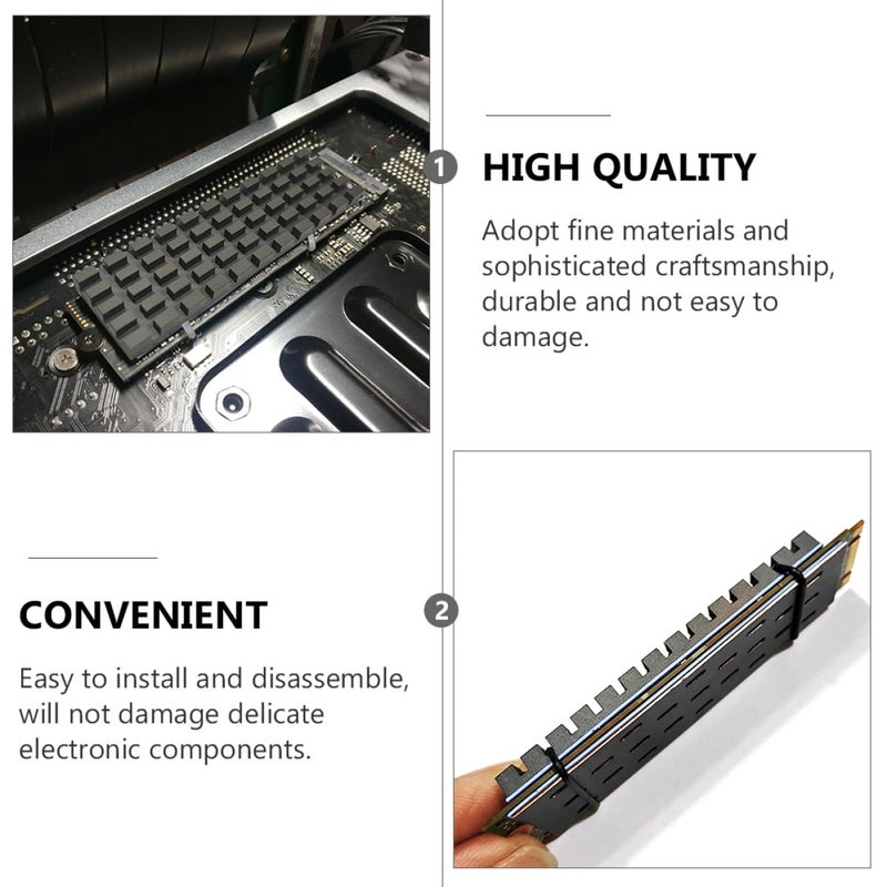 Graphene Coated Copper SSD Heatsink for NVMe M2 Cooling Desktop Laptop - Image 4