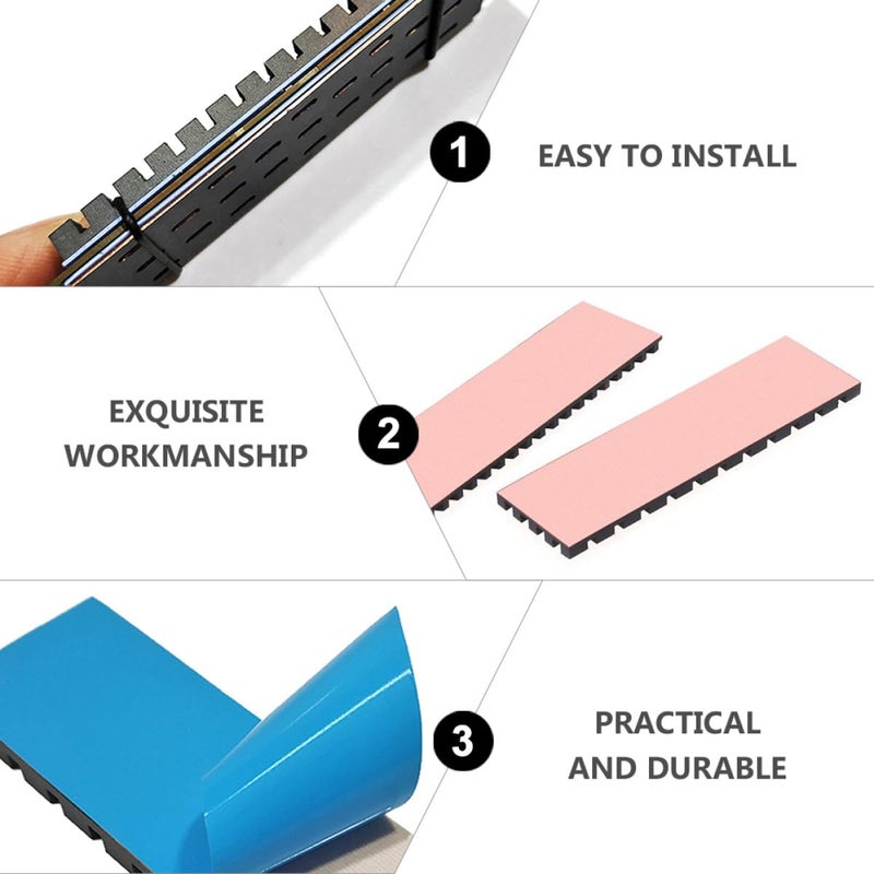Graphene Coated Copper SSD Heatsink for NVMe M2 Cooling Desktop Laptop - Image 3