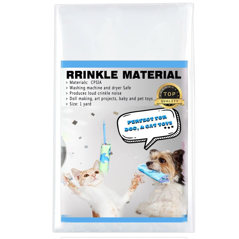 Zonon 1 Yard Crinkle Paper for Baby Toys Noise Making Plastic Film for Dog Toys Noise Maker Dog Cat Pet Supplies - Image 2