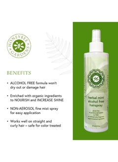 Honeybee Gardens Honeybee Gardens Herbal Mint Alcohol Free Hair Spray  - Image 3