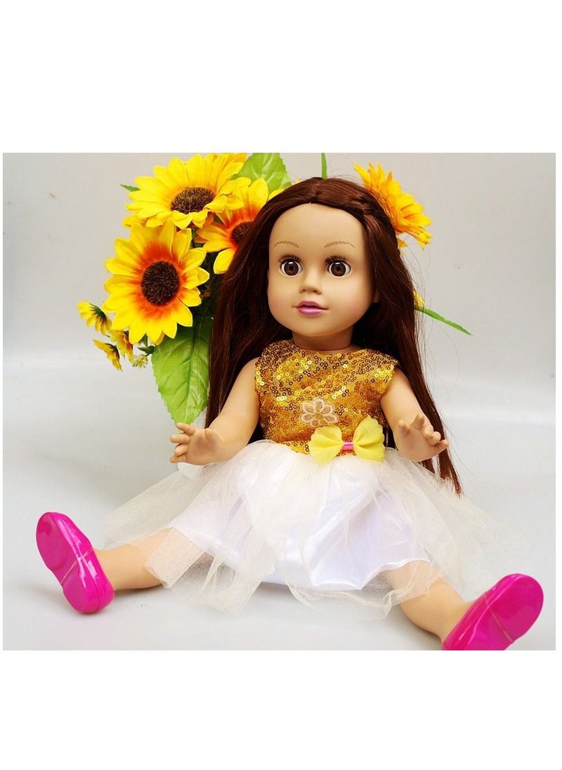Y&D American Girls Simulated Doll Toys Blink Doll Children's Music Toys Can Stand 18inch  - Image 3
