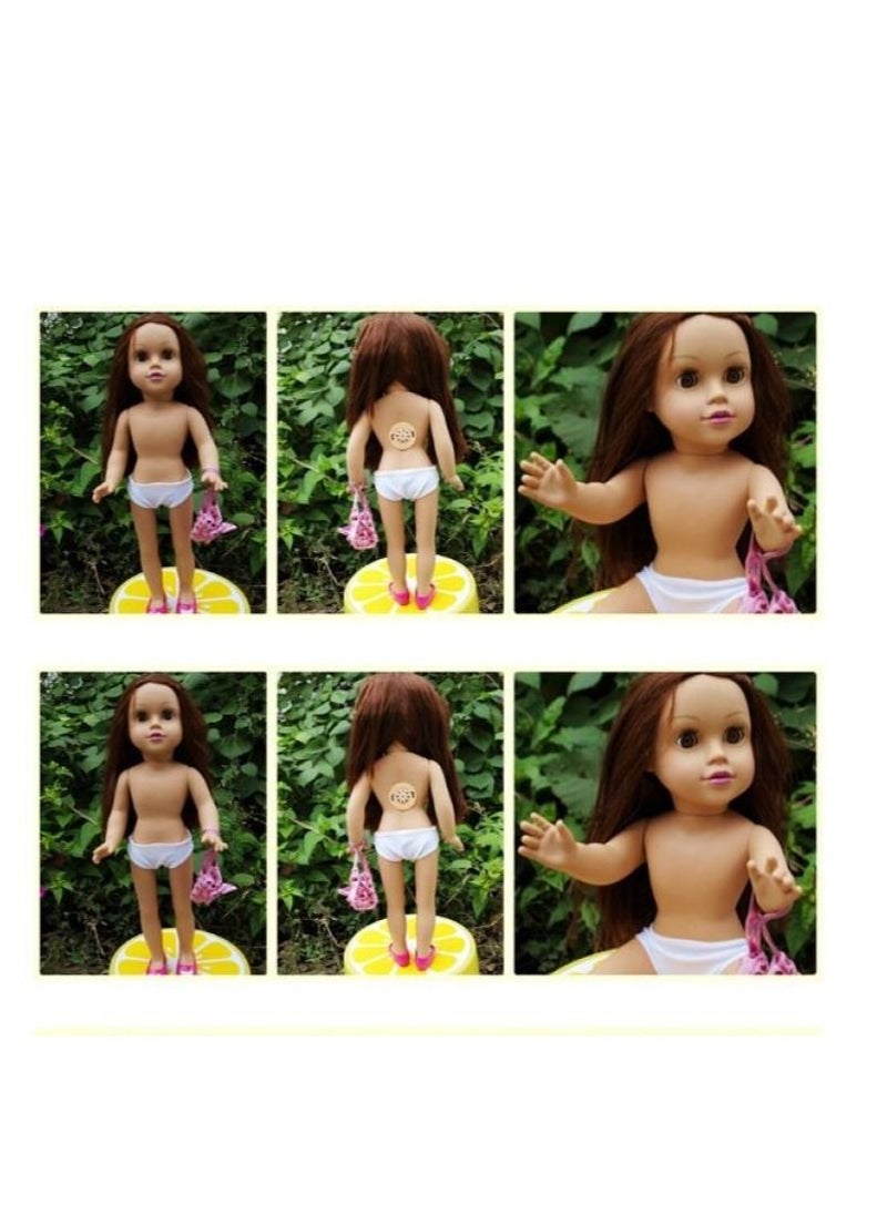 Y&D American Girls Simulated Doll Toys Blink Doll Children's Music Toys Can Stand 18inch  - Image 5