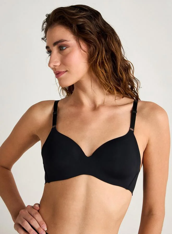 سبلاش فيڤ Non-Wired Support Bra with Hook and Eye Closure