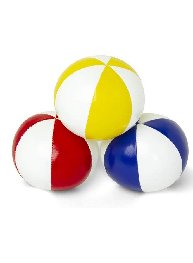 GloFX Juggling Balls [Pack of 3] for Beginners to Advanced Jugglers - No Bounce Design - Durable Weighted Juggle Ball Kit - 2 Layer Construction - Soft and Easy Juggling Kit - Mixed Colors - Image 1
