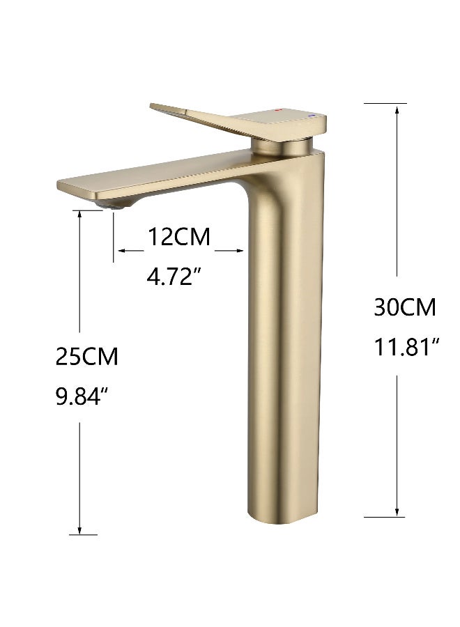 روما صنبور رومَا الطويل - لون ذهبي مطفي مع تصميم حديث، للمطبخ والحمام الفاخر - Image 2