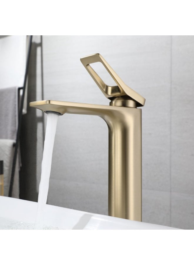 روما صنبور رومَا الطويل - لون ذهبي مطفي مع تصميم حديث، للمطبخ والحمام الفاخر - Image 3