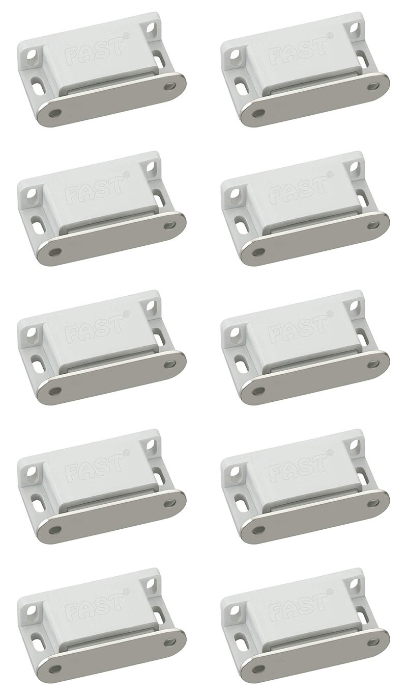 FAST DM03P Innovative Soft - Catch Function Furniture Cabinet Small Magnet Door Catcher for Wadrobe, Almari and Cupboard Doors to Hold - Size 2-10pcs - Image 1