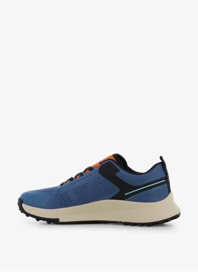 اس جي Men's Colourblock Lace-Up Low Ankle Sneakers