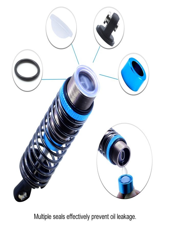 ممتص صدمات زيت ملولب HOBOHY 110mm RC لسيارات تامييا بولهيد سوبر كلود باستر TRX4 أكسيال SCX10 D90 RC قطع غيار للترقية (أزرق) - Image 4