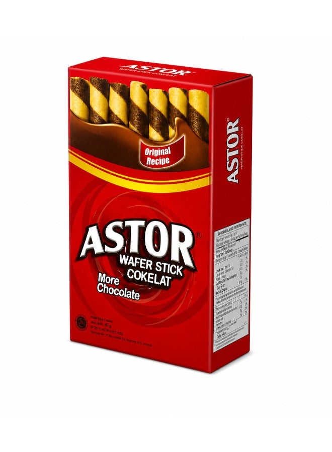 Astor Chocolate Filled Wafer Rolls Sticks - Image 2