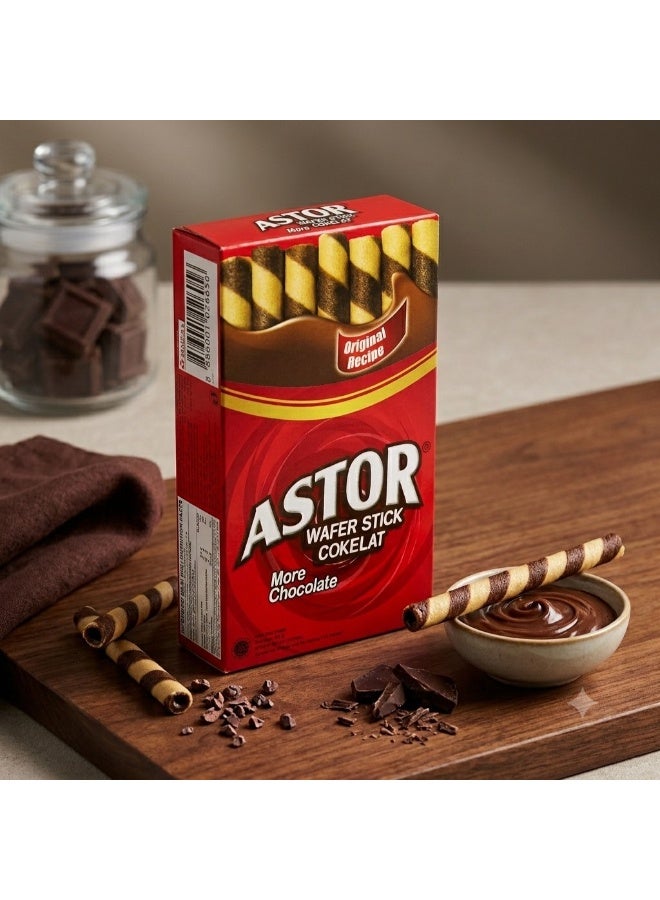 Astor Chocolate Filled Wafer Rolls Sticks - Image 4