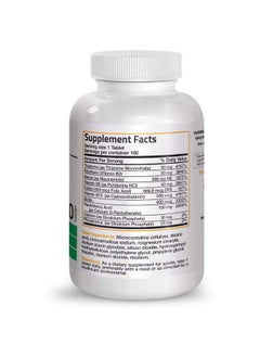 Bronson Vitamin B Complex (Vitamin B1 B2 B3 B6 B9 Folic Acid B12) 100 Tablets  - Image 3