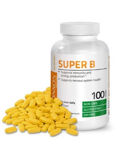 Bronson Vitamin B Complex (Vitamin B1 B2 B3 B6 B9 Folic Acid B12) 100 Tablets  - Image 2