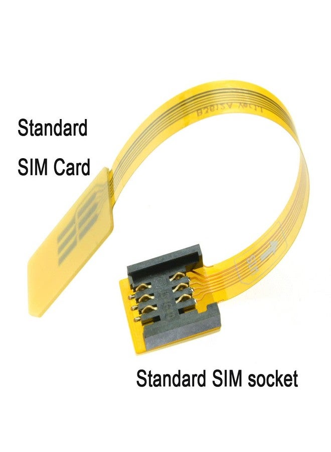 chenyang GSM CDMA Standard UIM SIM Card Kit Male to Female Extension Soft Flat FPC Cable Extender 10cm - Image 3