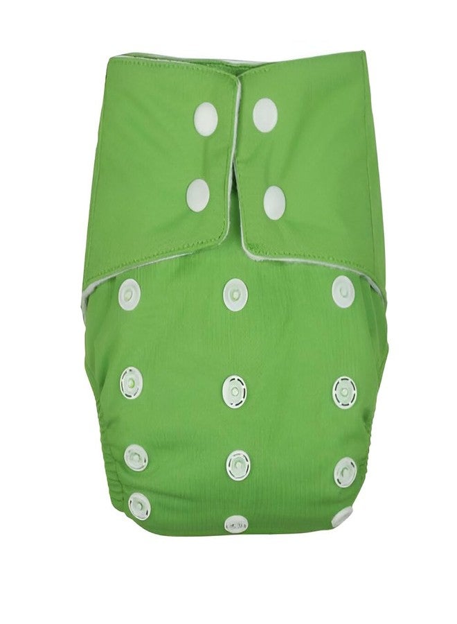 Laee cute "Reusable Baby Cloth Diaper with Absorbent Insert - Adjustable & Eco-Friendly" (green@34) - Image 2