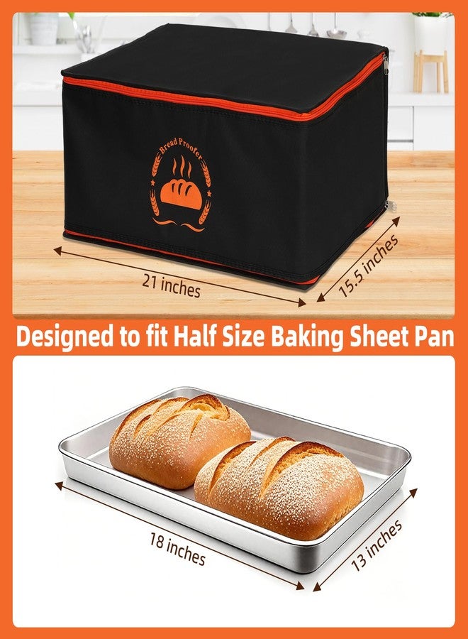 Lapert Bread Proofing Box Used to Provide Sufficient Temperature for Bread Proofing, Proofing Box Consists of Sourdough Bread Proofing Mat and Thermal Insulation Box, Suitable for Half Size Baking Sheet Pan - Image 2