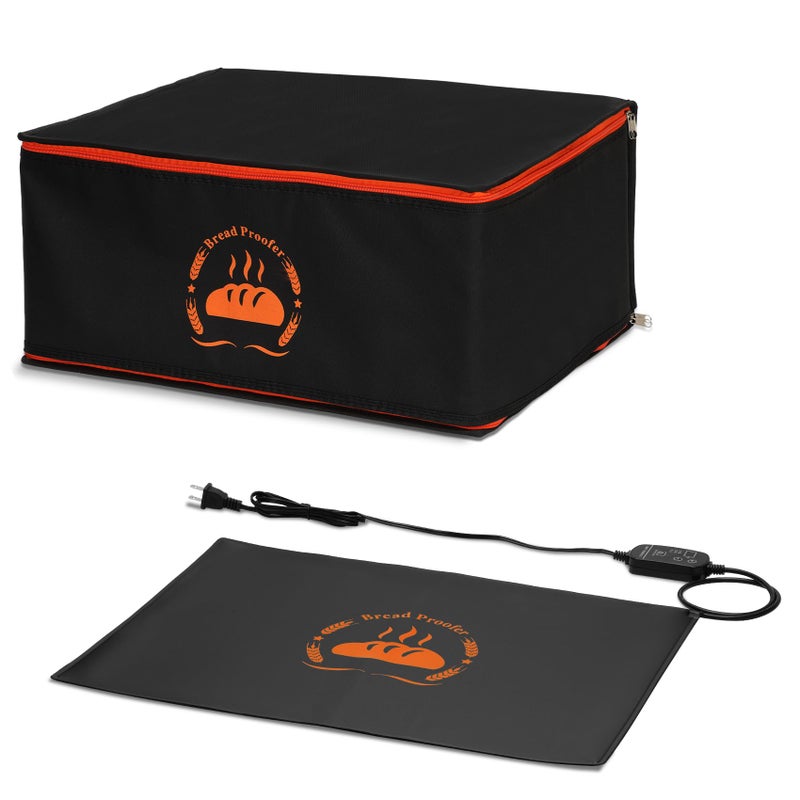 Lapert Bread Proofing Box Used to Provide Sufficient Temperature for Bread Proofing, Proofing Box Consists of Sourdough Bread Proofing Mat and Thermal Insulation Box, Suitable for Half Size Baking Sheet Pan - Image 1