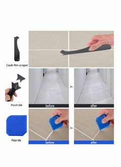 Excefore Caulking Tools, 3 In 1 Caulking Finishing Tool Kit Silicone Sealant Caulk Grout Remover Scraper and Caulk Nozzle Applicator for Kitchen, Bathroom, Window and Sink Joint  - Image 3