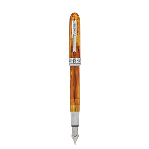 Conklin Symetrik Fountain Pen Precious Amber Flex Nib Luxury Writing Instrument with Flexible Nib Ideal Gift for Pen Enthusiasts - Image 1