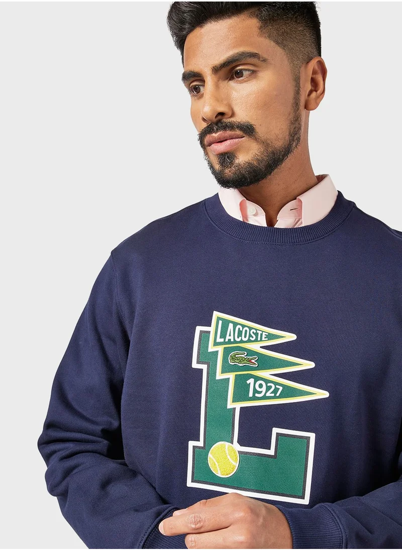 LACOSTE Pennants L Badge Sweatshirt