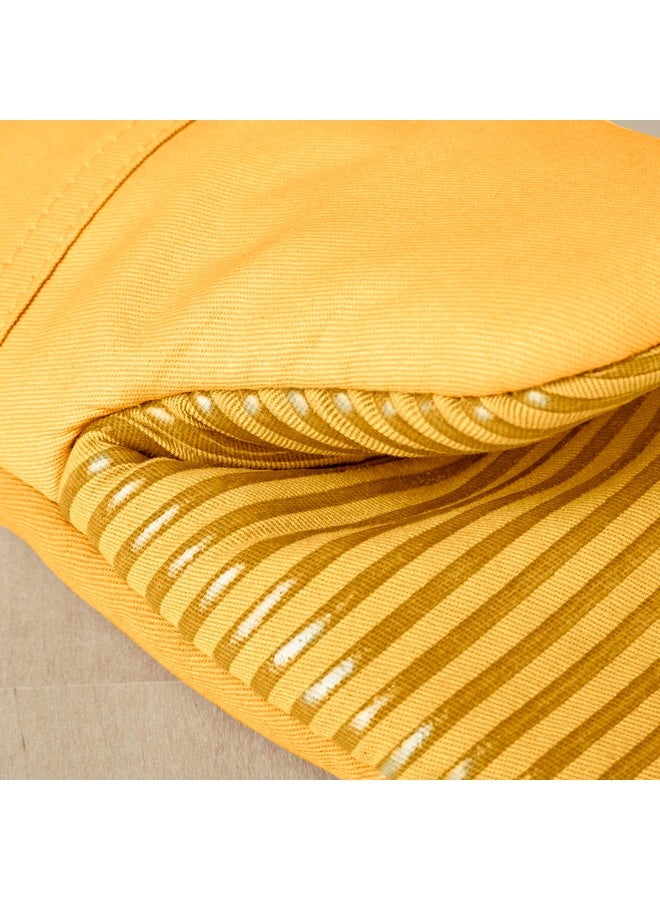 KitchenAid Beacon Two-Tone Non-Slip Mini Oven Mitt Set, Majestic Yellow, 5.5"x8", 2 Piece - Image 3