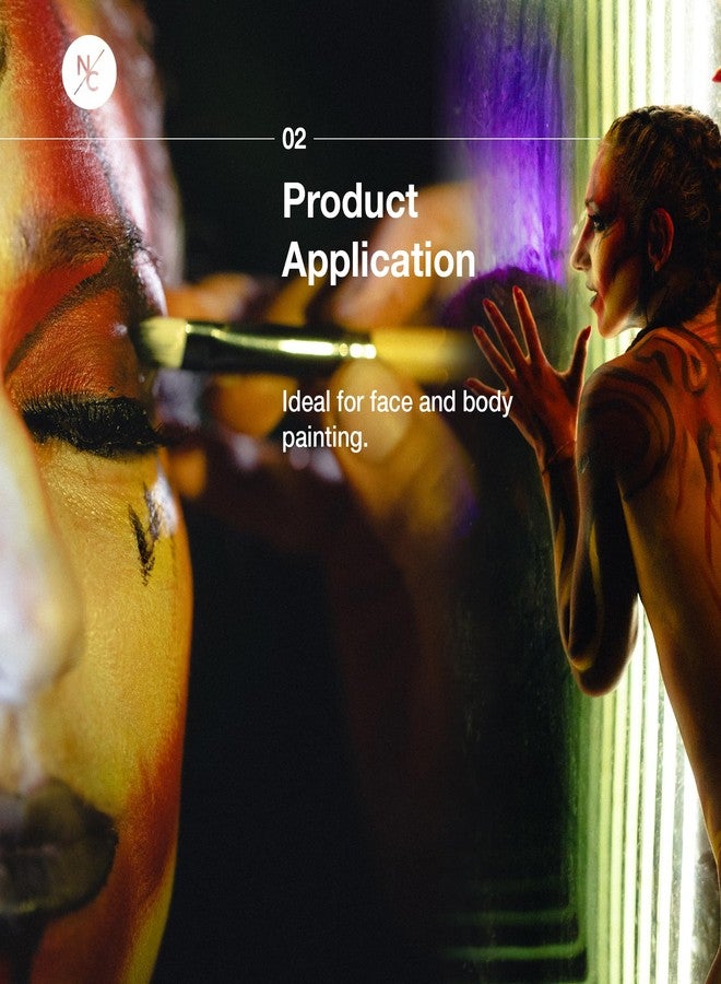 Narrative Cosmetics Water-Activated Face & Body Paint - Highly Pigmented, Long-Lasting Face & Body Paint for SFX, Cosplay, and Artistic Makeup - Red, 0.70 oz (20g) - Image 3