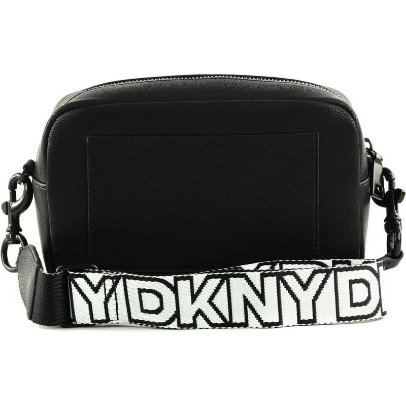 Women's Kenza Camera Crossbody Bag for Daily Use, Genuine Leather, Black, Lightweight and Secure Zippered Design - Image 5