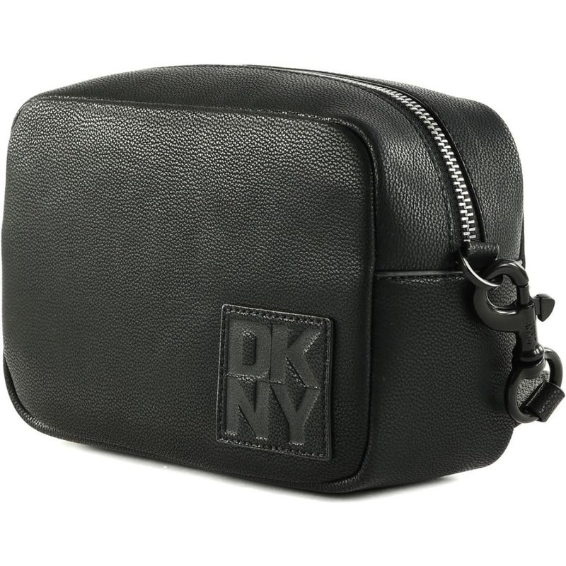Women's Kenza Camera Crossbody Bag for Daily Use, Genuine Leather, Black, Lightweight and Secure Zippered Design - Image 2