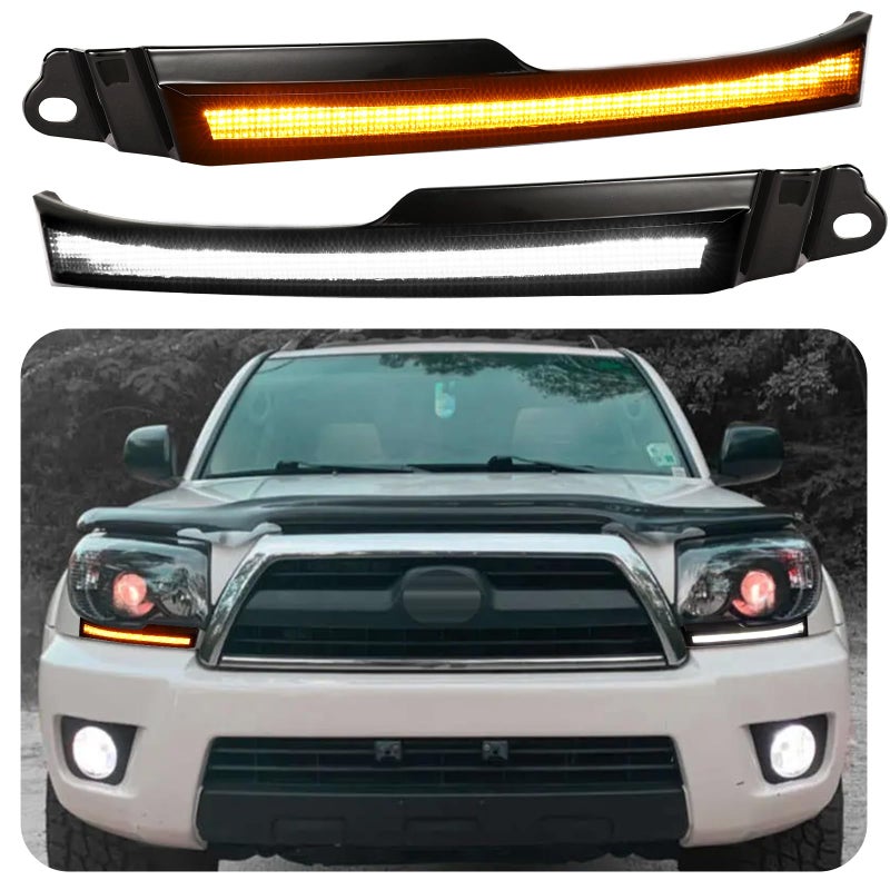 BreTrewri Led Headlights For 2006 2007 2008 2009 Toyota 4Runner turn signal Fog Lights Assembly 200609DRL4Runner