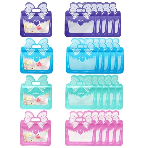 Prudance 20 PCS Bow Gift Bags with Handle Goodie Bags for Candy, Cookies, Snacks, Wedding, Baby Shower, Birthday Party Favors - Image 2