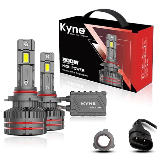 KYNE 300W High Power Premium LED Headlights Bulb –9005/HB3 6000K Cool White, 30,000 Lumens Ultra-Bright, IP65 Waterproof with 2 YEAR WARRANTY (2 Year Warranty, 9005/HB3) - Image 1