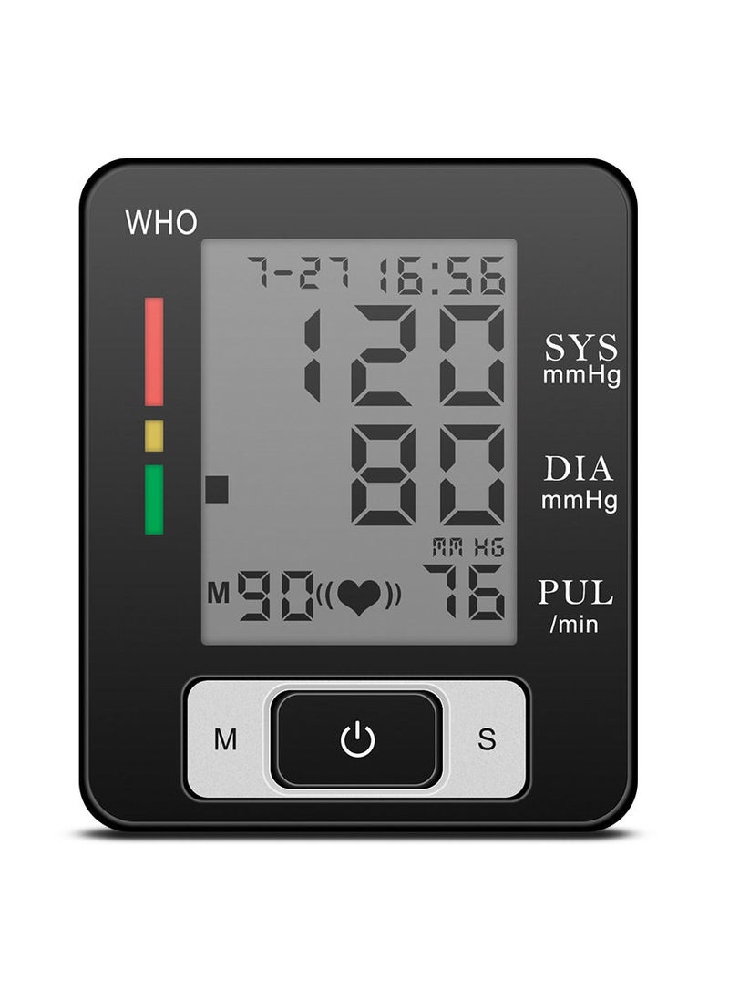 Generic - Portable Wrist Sphygmomanometer for Home Use with 90 Measurement Memory Function, Adjustable Cuff Blood Pressure Monitor. - Image 1
