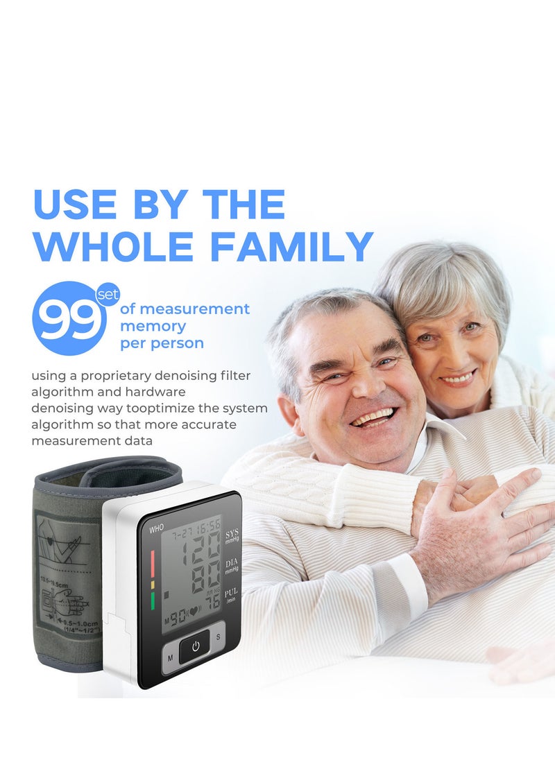 Generic - Portable Wrist Sphygmomanometer for Home Use with 90 Measurement Memory Function, Adjustable Cuff Blood Pressure Monitor. - Image 1
