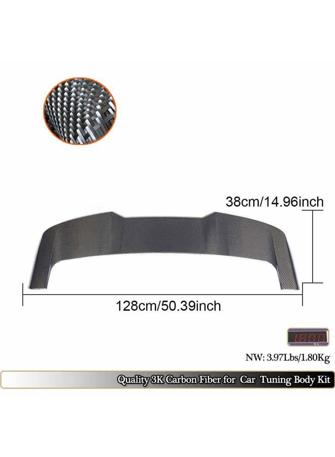 MCARCAR KIT Carbon Fiber Roof Spoiler Compatible with 2019-2025 BMW G05 X5 Customized Rear Roof Window Top Wing Lip (Not Fits X5M/M Competition) - Image 4