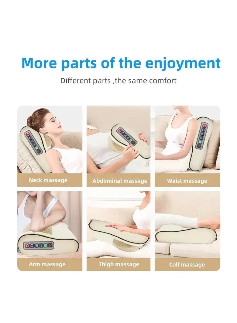Back Neck Massager Infrared Heating Electric Shoulder Foot Massage Pillow Deep Tissue Kneading For Waist Legs Shoulder Women Men - Image 5