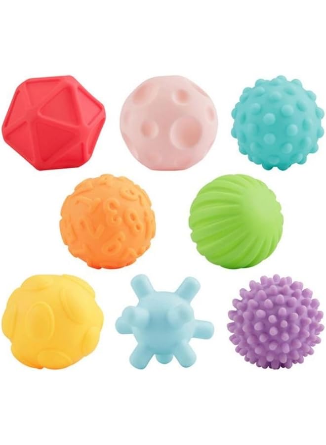 HALAMODO 8 Piece Water Bath Toys Set Fishing Floating Animals Squirts Toys Games Playing Set With Fishing Net (Ball) - Image 1