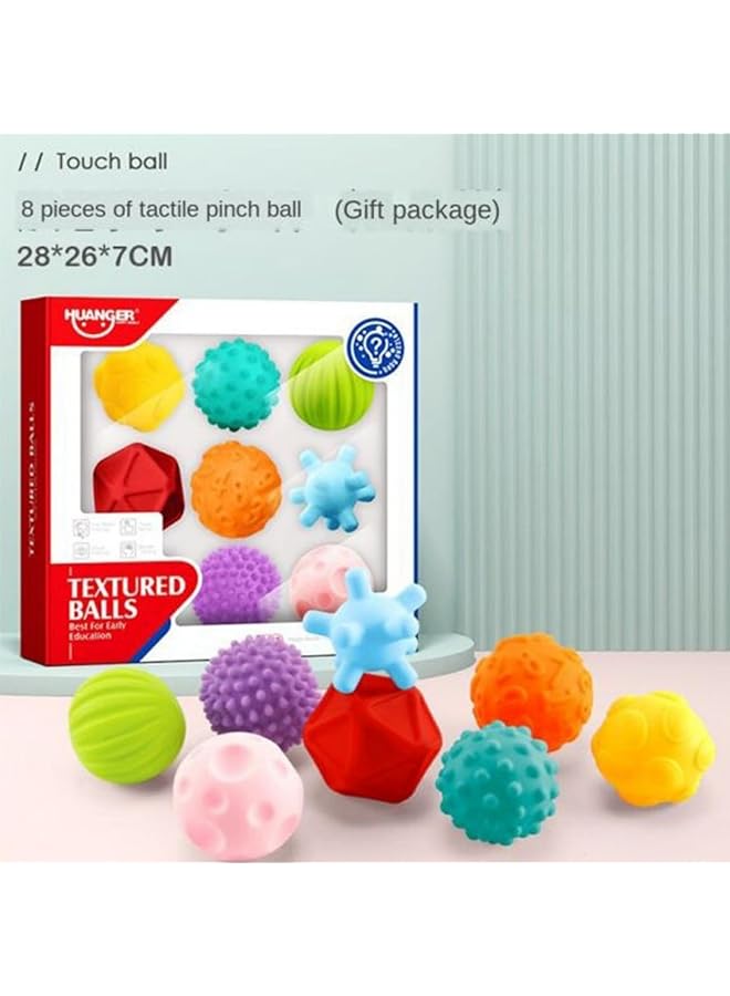 HALAMODO 8 Piece Water Bath Toys Set Fishing Floating Animals Squirts Toys Games Playing Set With Fishing Net (Ball) - Image 2