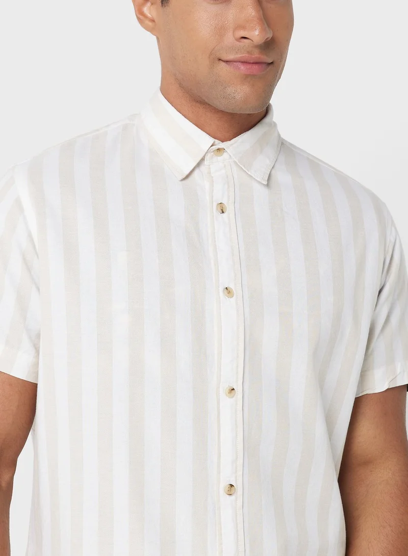 JACK & JONES Striped Regular Fit Shirt
