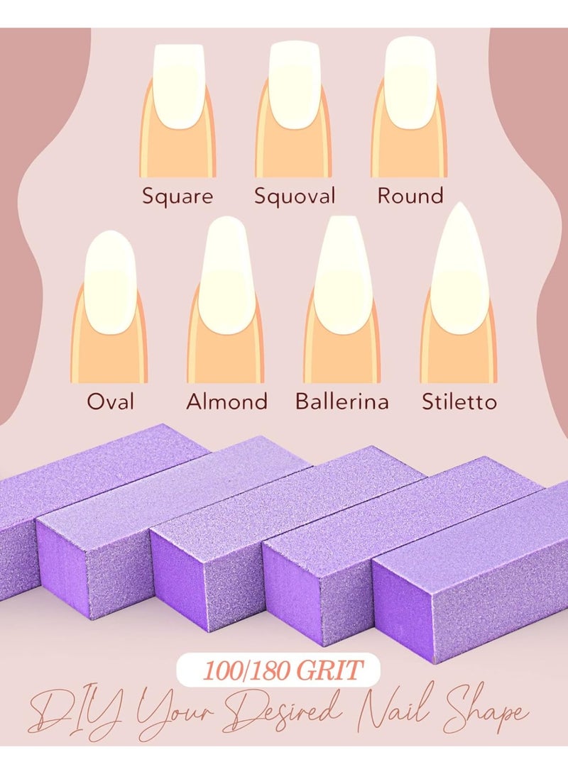 Generic Natural Pink Nail Buffing Block - 4-Sided Nail Care Tool for Professional Manicure, Buffing, and Pedicure Polishing  - Image 5