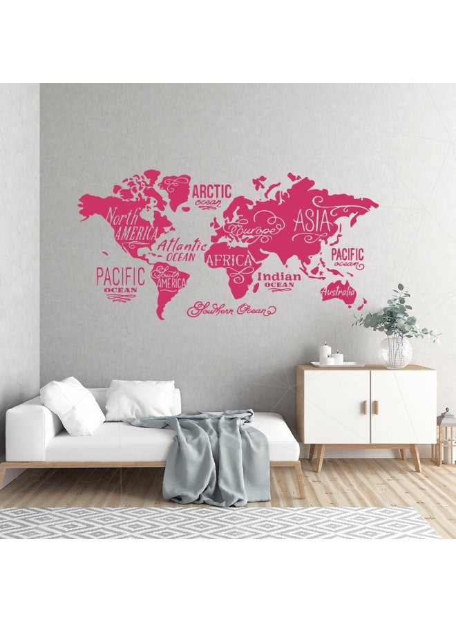 MAXPIX LLC MAXPIX- World Map Wall Vinyl Decal Sticker for Living Room, Bedroom, Nursery, Office - Image 2