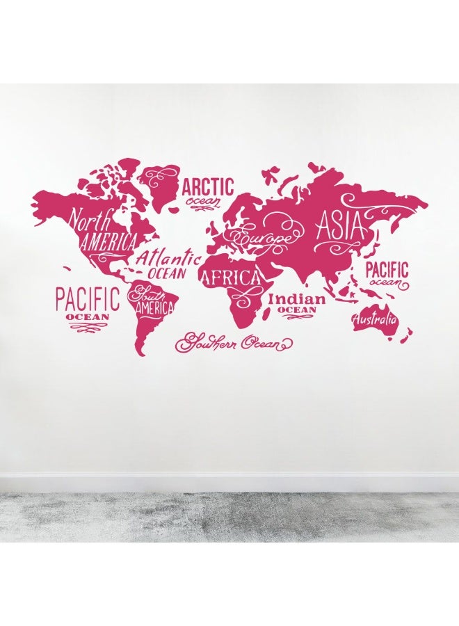 MAXPIX LLC MAXPIX- World Map Wall Vinyl Decal Sticker for Living Room, Bedroom, Nursery, Office - Image 1