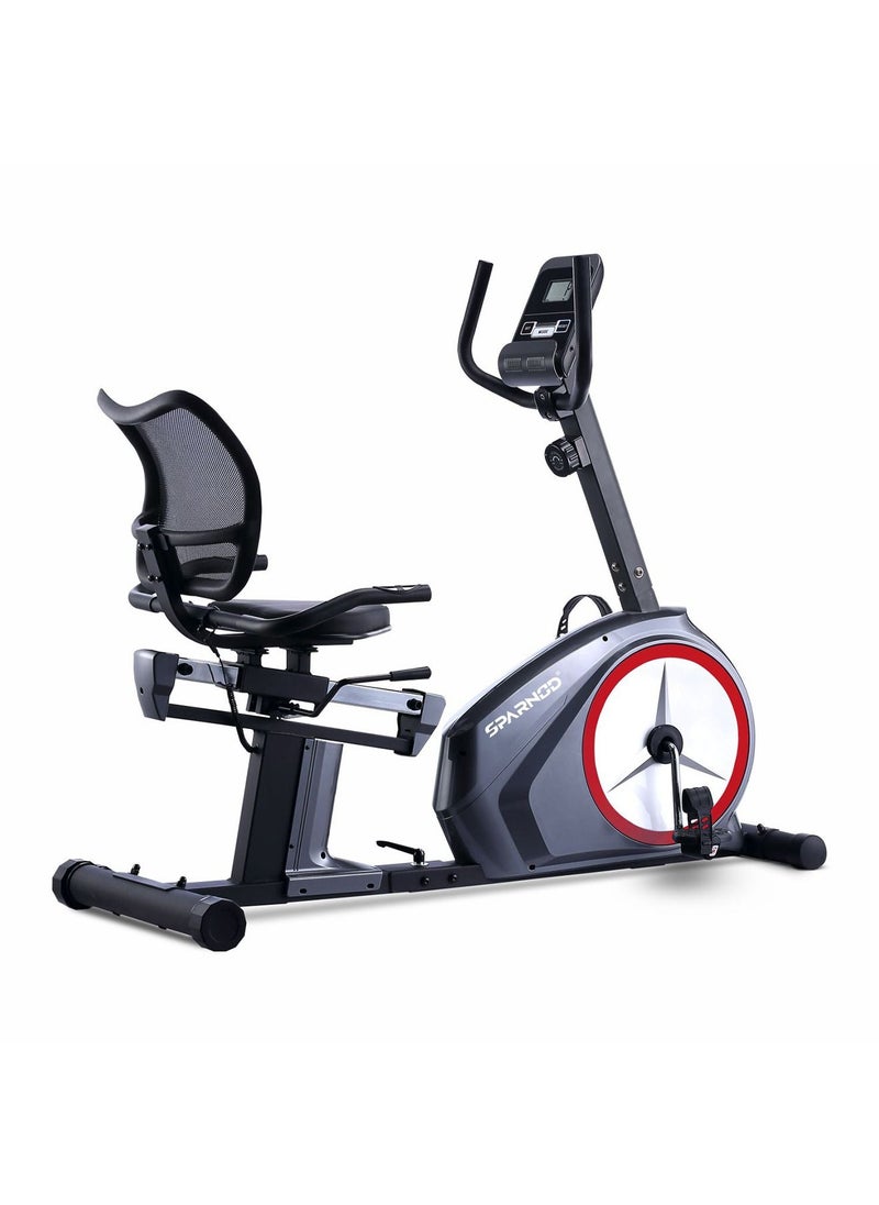 Sparnod Fitness SRB-34 Semi Commercial Recumbent Exercise Bike Cycle For Home Gym  - Image 1