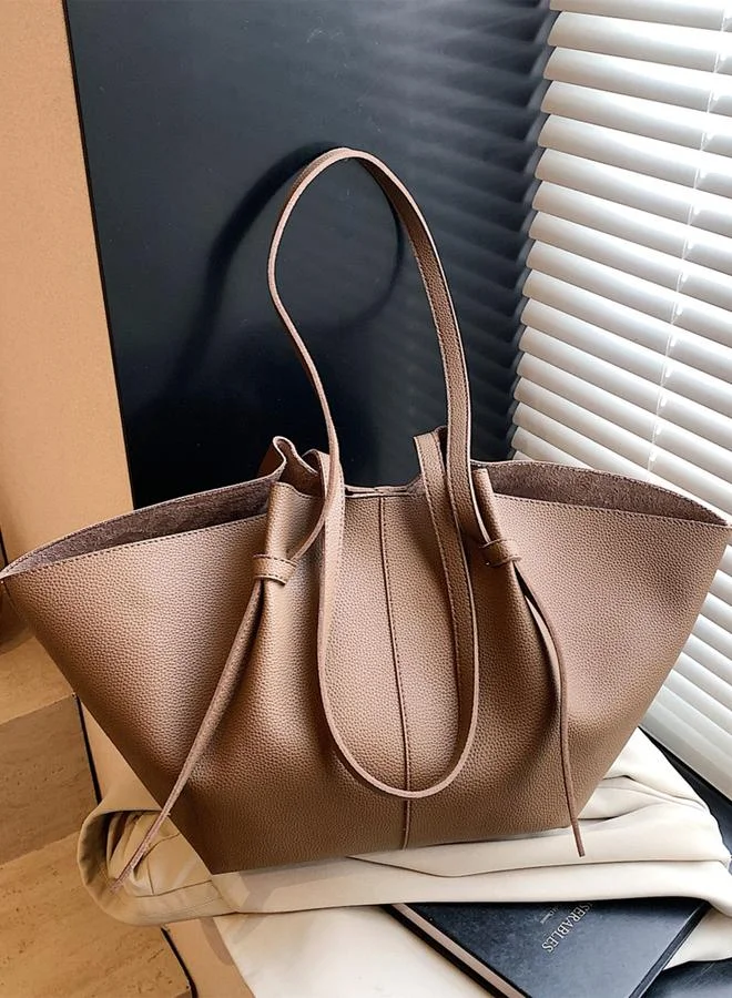 Take Two Take Two Solid Double Strap Shoulder Bag with Purse set