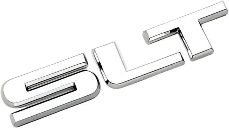 SLT 2-PC Silver Nameplate Emblem for GMC Yukon & Sierra - Image 2