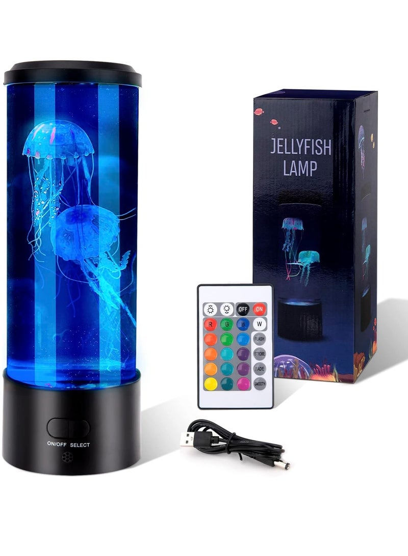 Jellyfish Lava Aquarium Lamp With Colour Changing LED Light - Image 1