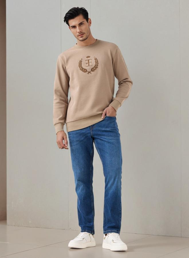 Emperor Men Relaxed Fit Cotton Blend Sweatshirt - Image 2