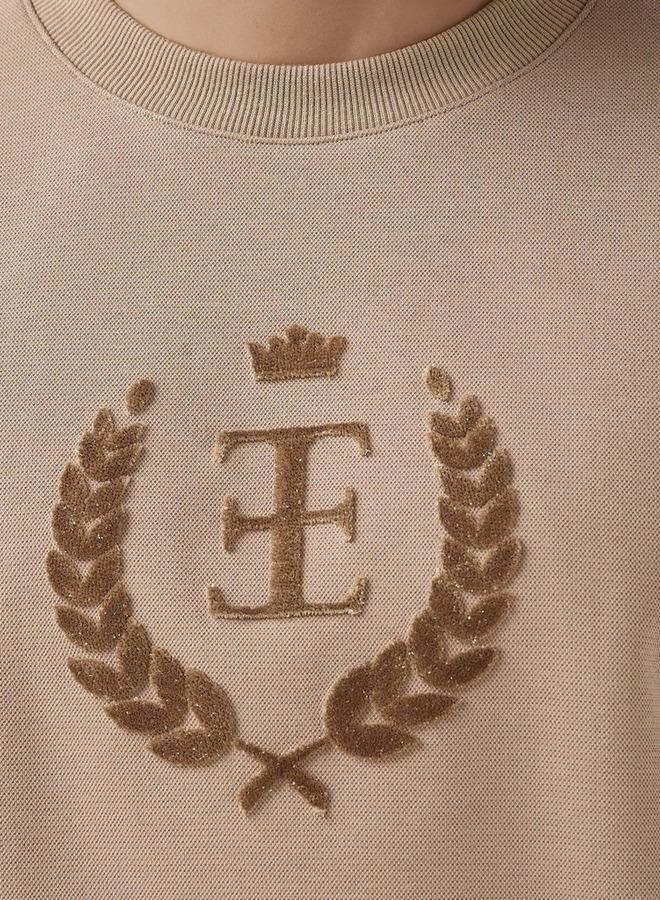Emperor Men Relaxed Fit Cotton Blend Sweatshirt - Image 4