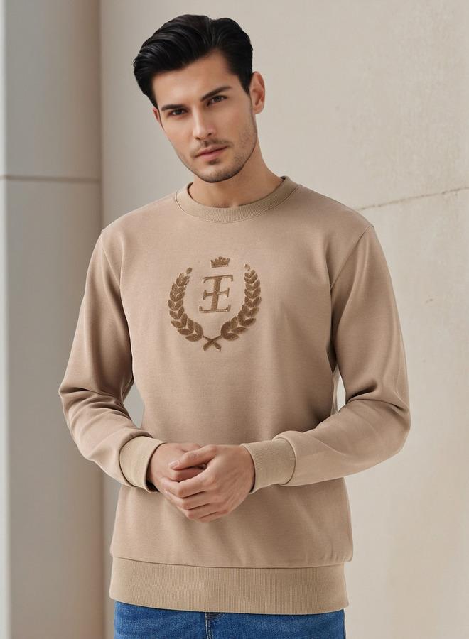 Emperor Men Relaxed Fit Cotton Blend Sweatshirt - Image 1