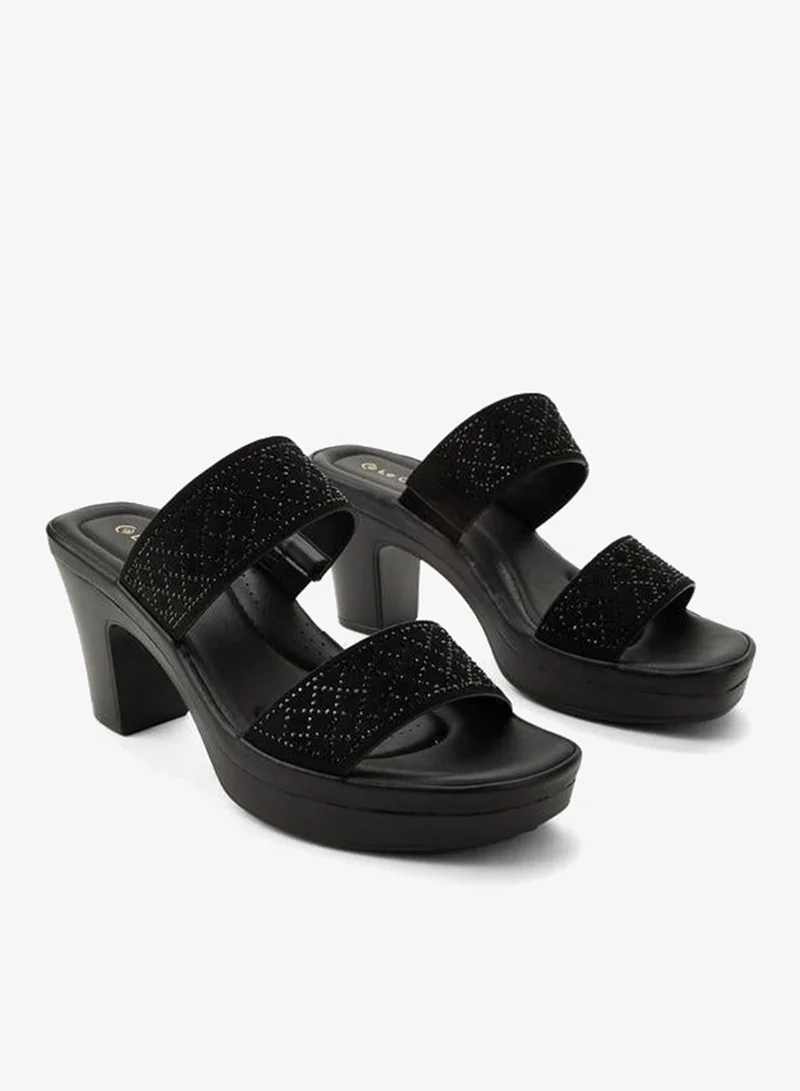 Le Confort two strap embellished sandal Ramadan Collection